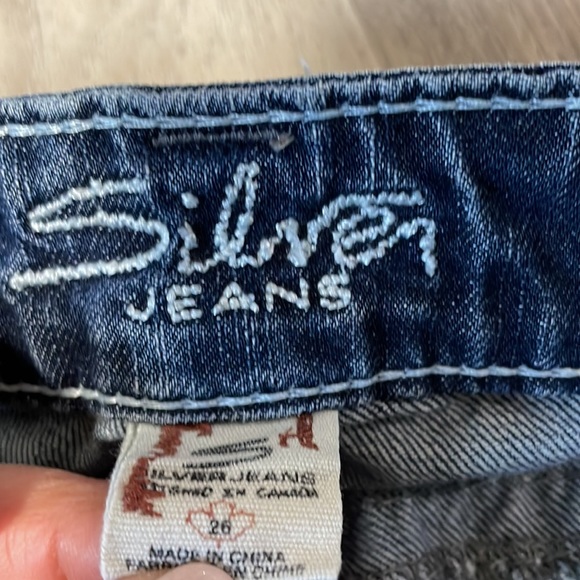 Silver Aiko Distressed Skinny Jeans - Picture 6 of 12